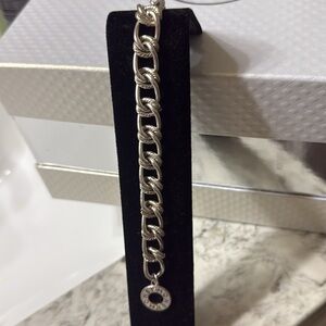 Monet Silver Curb Link Jewelry/ needs a polish